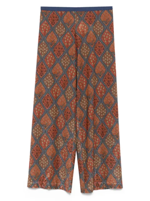 Siyu patterned straight trousers