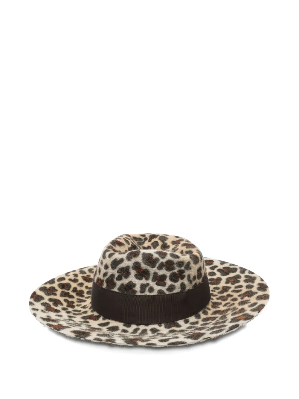 Borsalino leopard-print hat Bruin