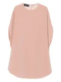 Gianluca Capannolo crew-neck split-sleeve midi dress - Neutrals