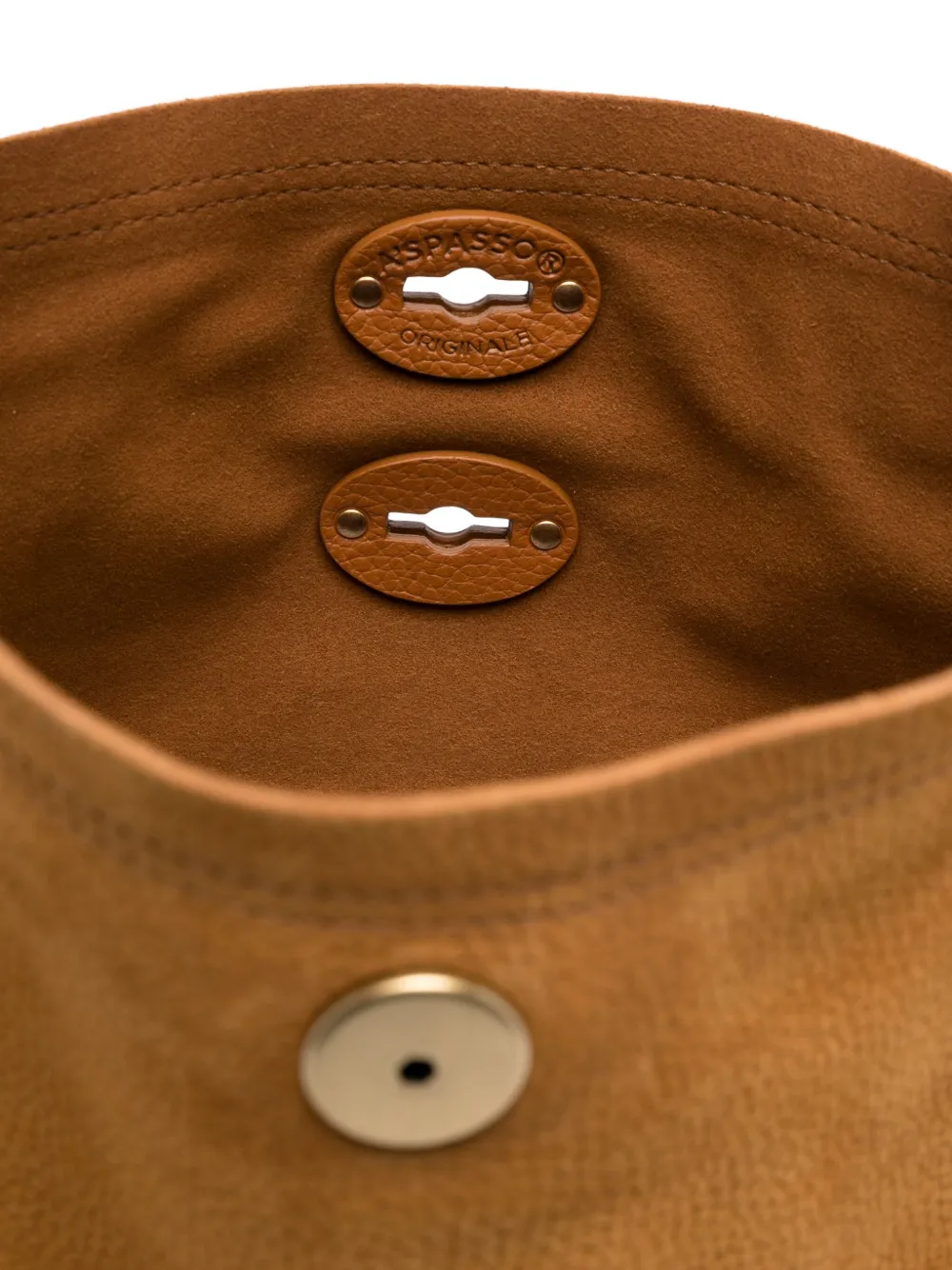 Zanellato Medium A'spasso shopper verfraaid met studs Bruin