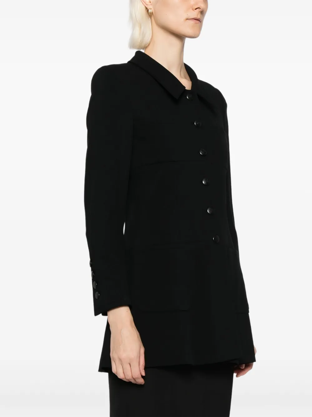 Pre-owned Chanel 1996 Single-breasted Jacket In Black