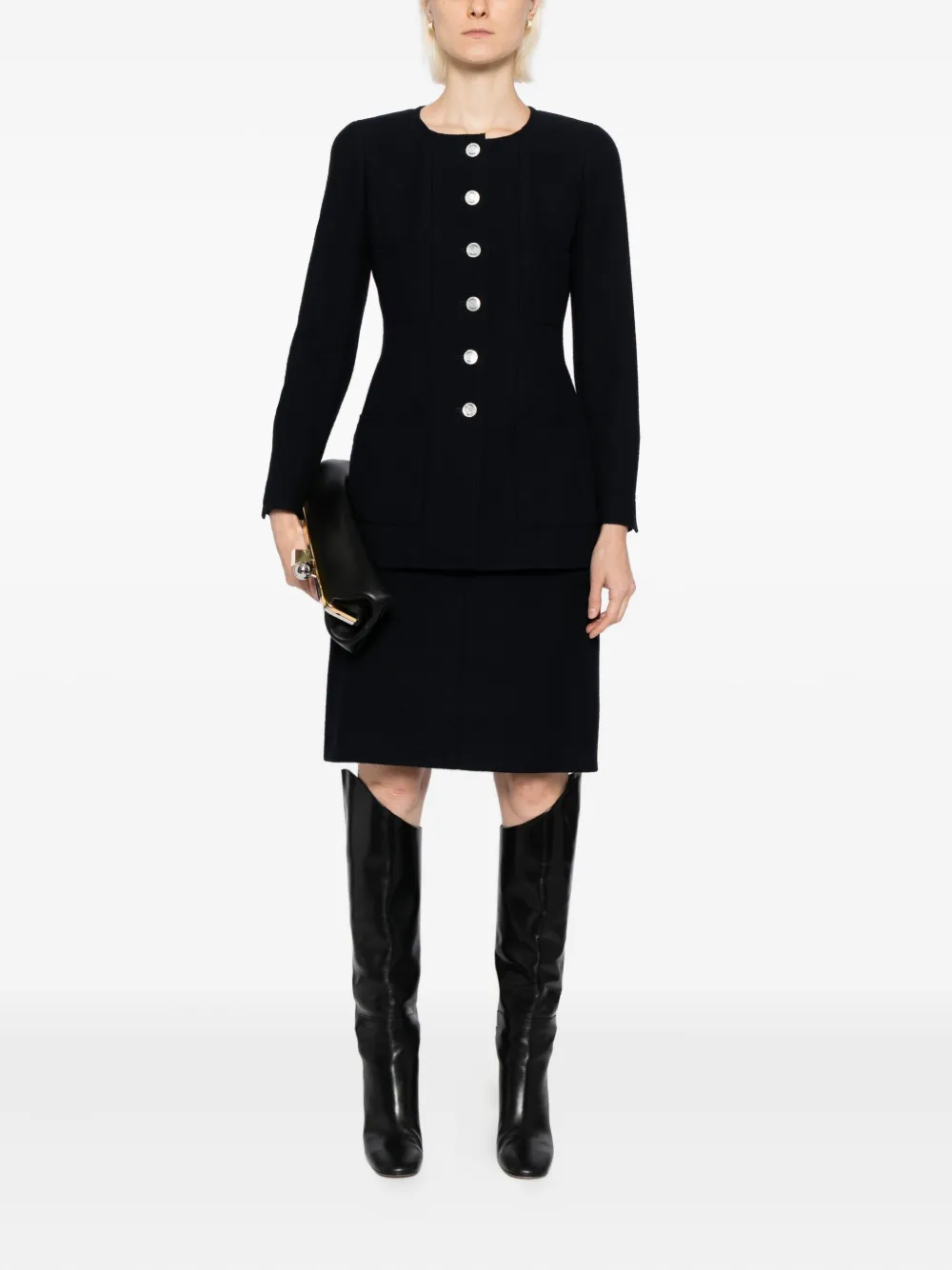 CHANEL Pre-Owned 1997 setup suit jacket skirt | Image 2