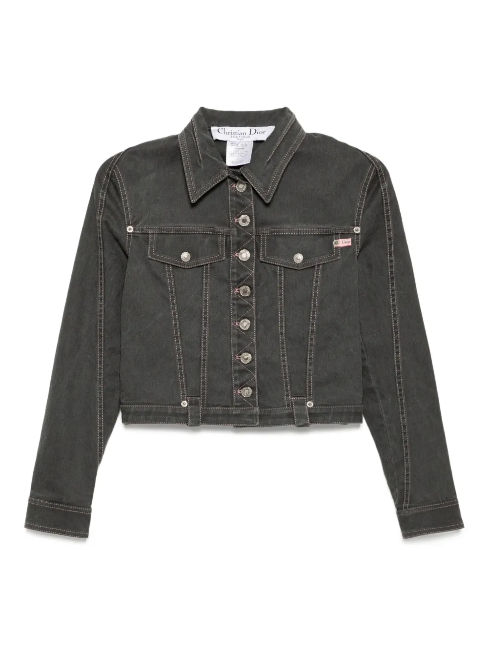 Christian Dior Pre-Owned 2003s デニムジャケット - グレー Christian Dior Pre-Owned 2003s デニムジャケット - グレー