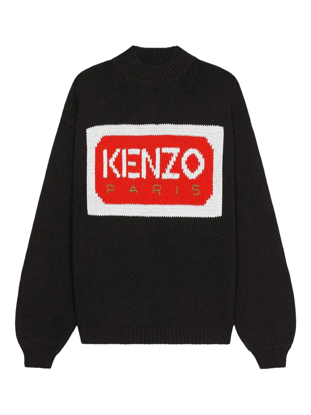 Kenzo intarsia-knit logo sweater | Black | Image 1
