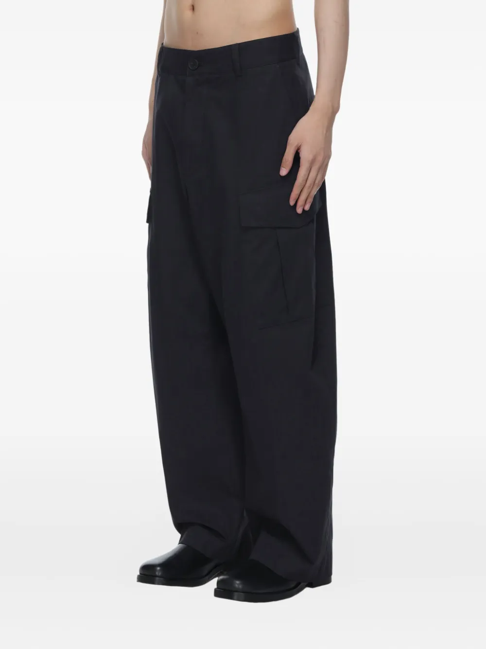 Studio Nicholson Broek met cargo zak Blauw