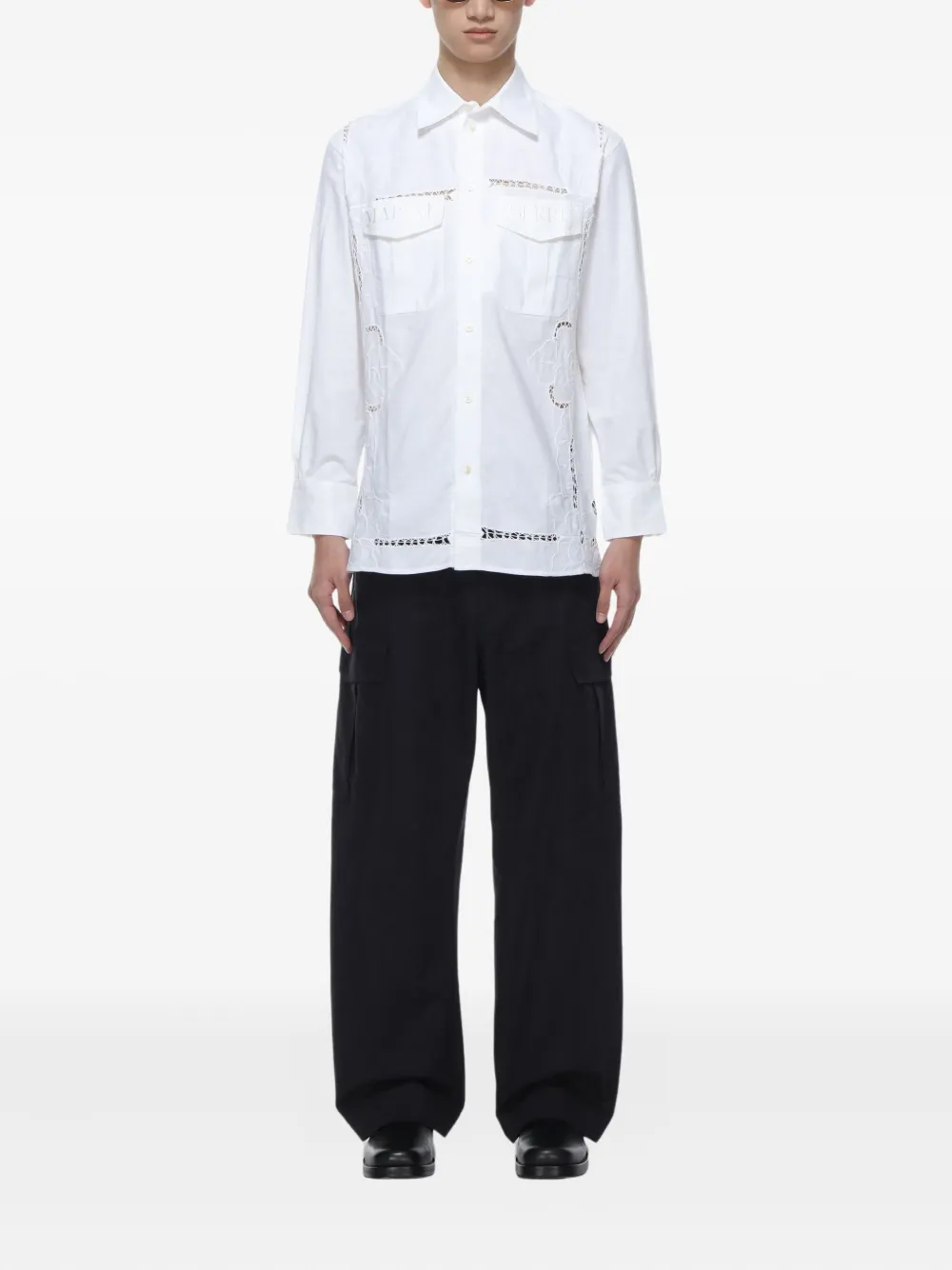 Studio Nicholson Broek met cargo zak - Blauw