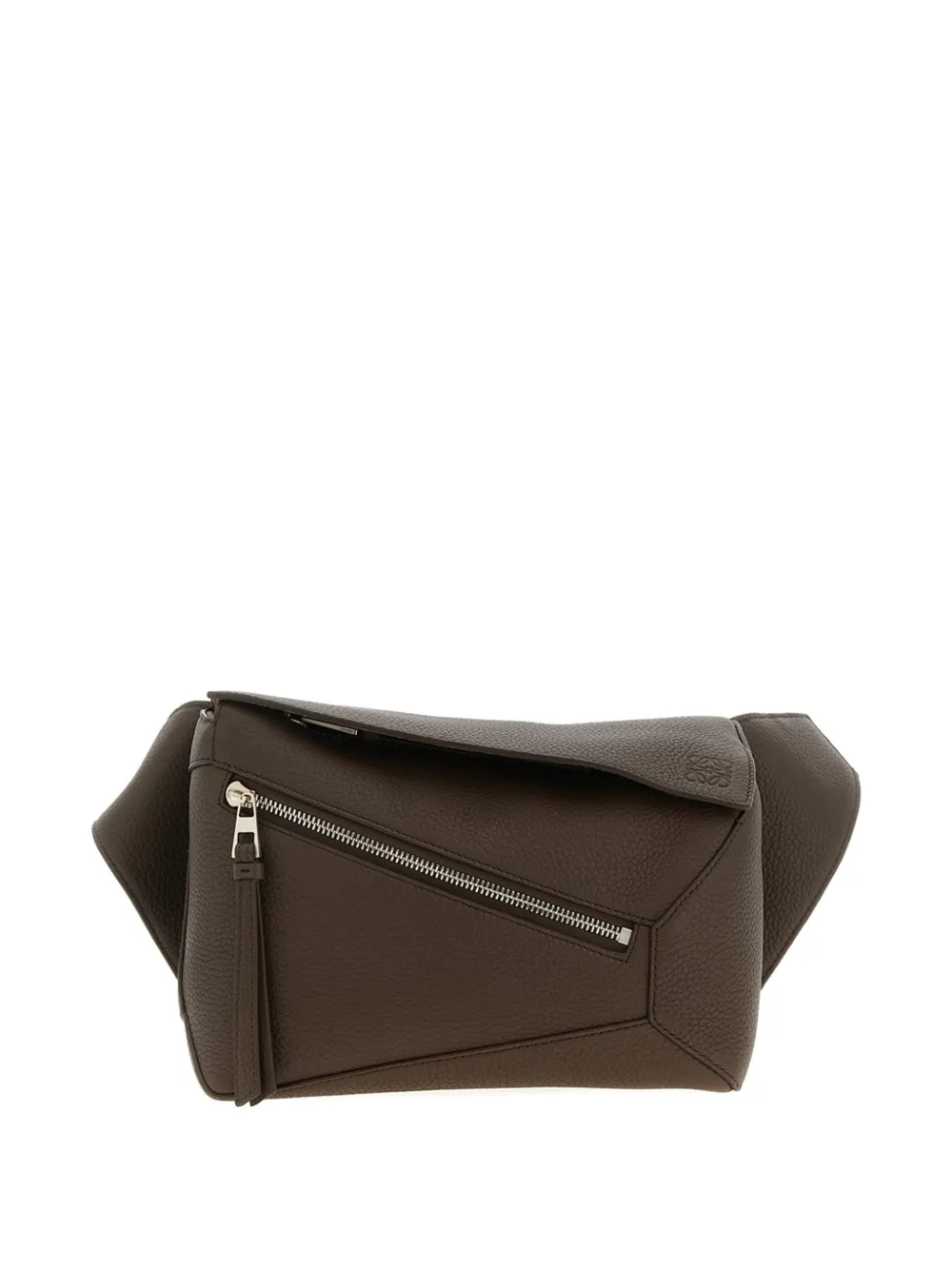 Loewe Small Puzzle Leather Belt Bag In Green