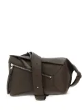 LOEWE small Puzzle leather belt bag - Green