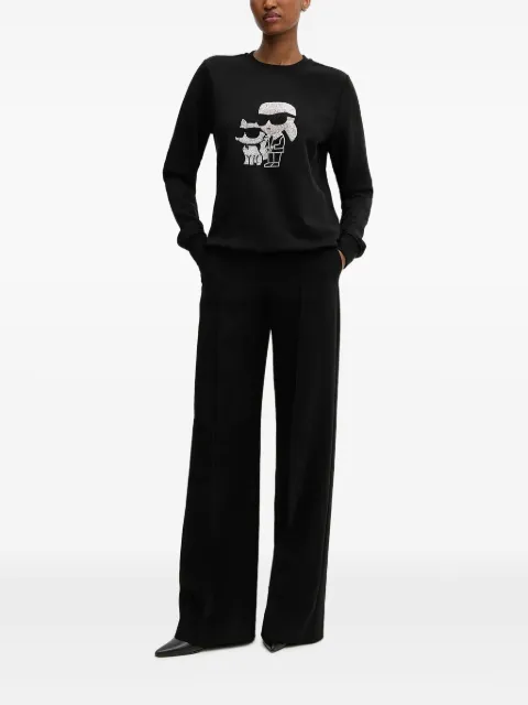 Karl Lagerfeld crystal-embellished sweatshirt