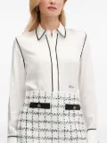 Karl Lagerfeld piped-trim shirt - White