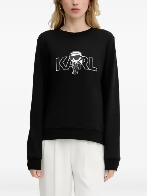 Karl Lagerfeld sudadera con logo estampado