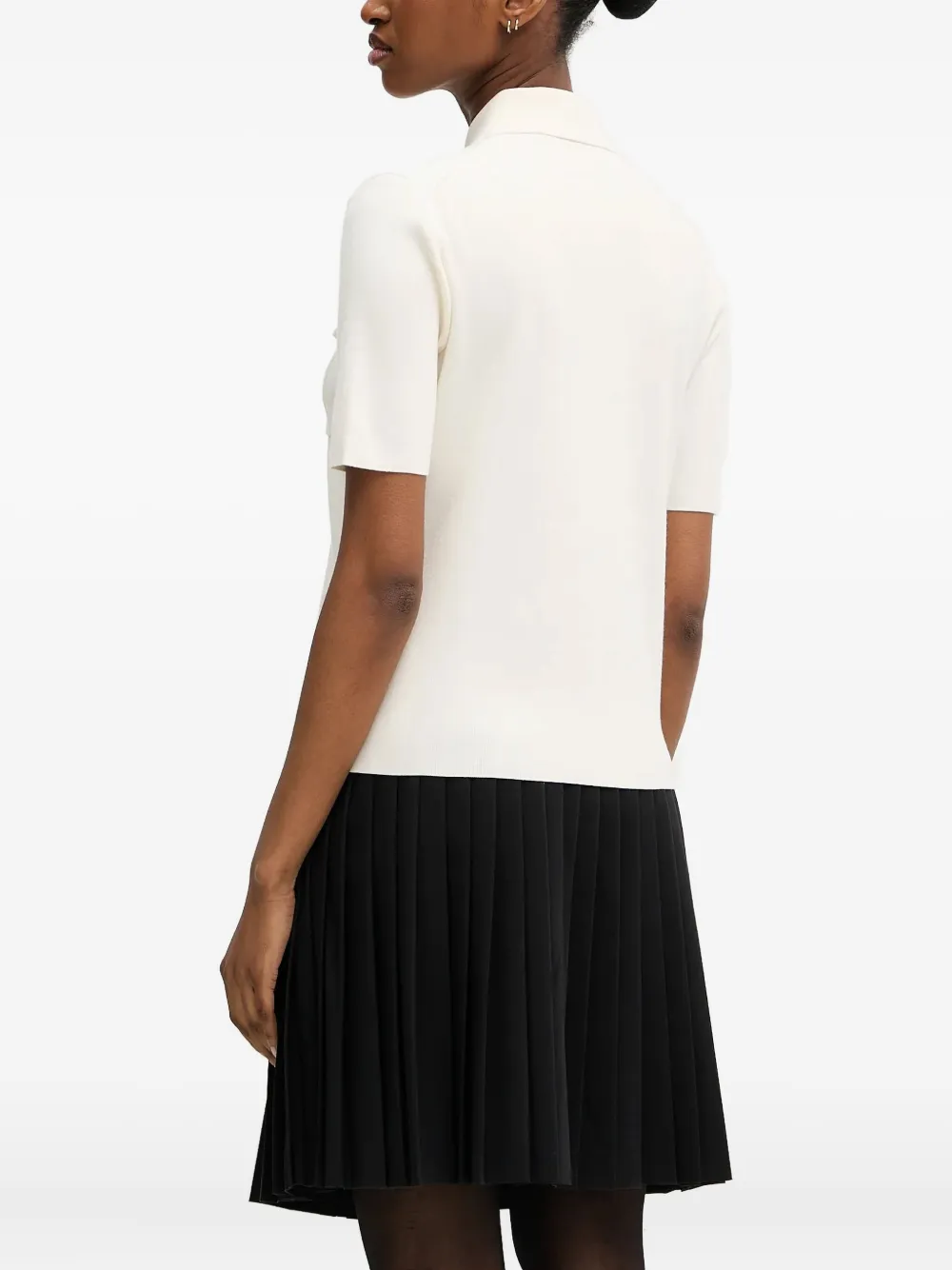 Karl Lagerfeld Poloshirt met rits Wit