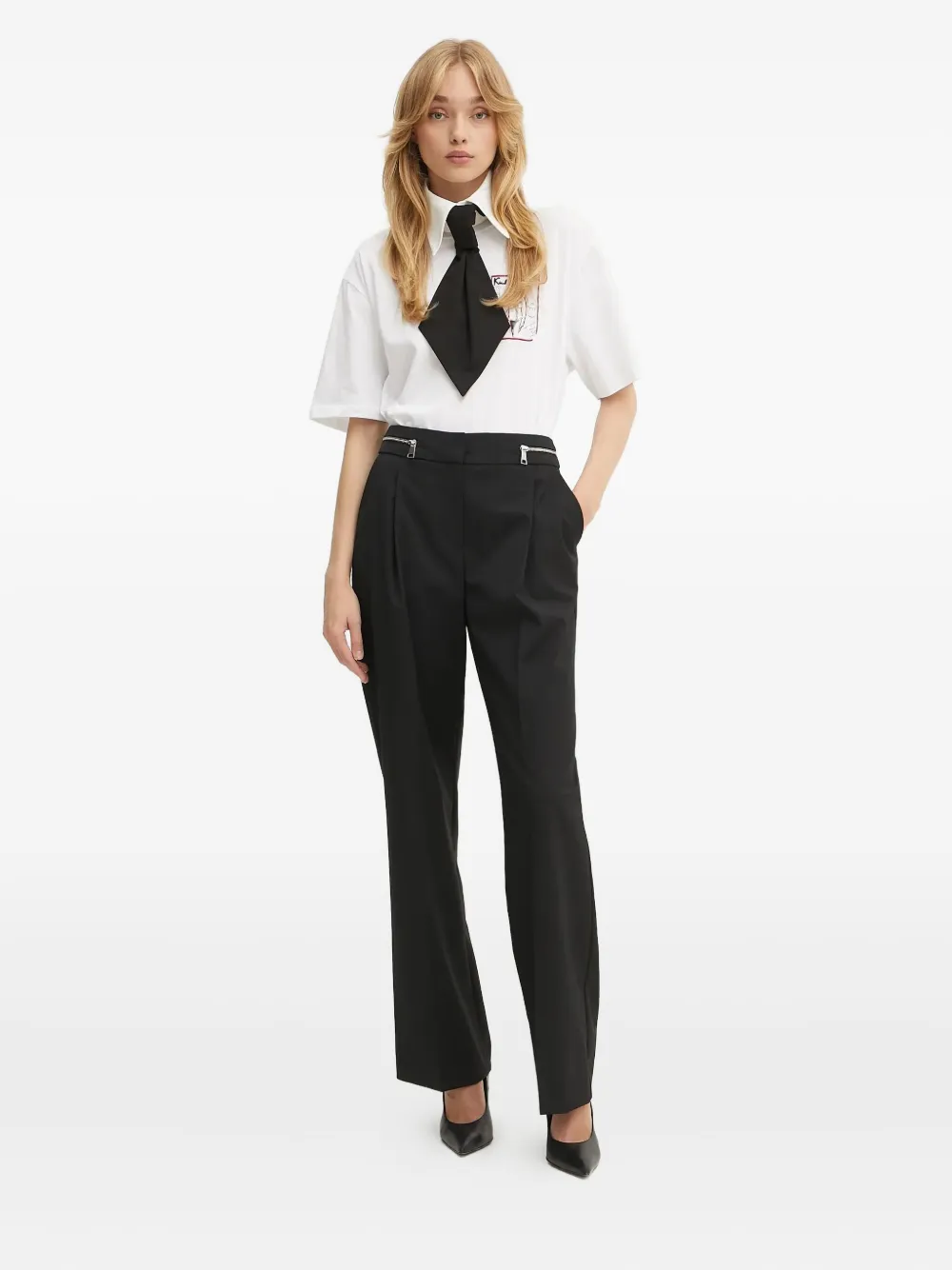 Karl Lagerfeld T-shirt met print Wit