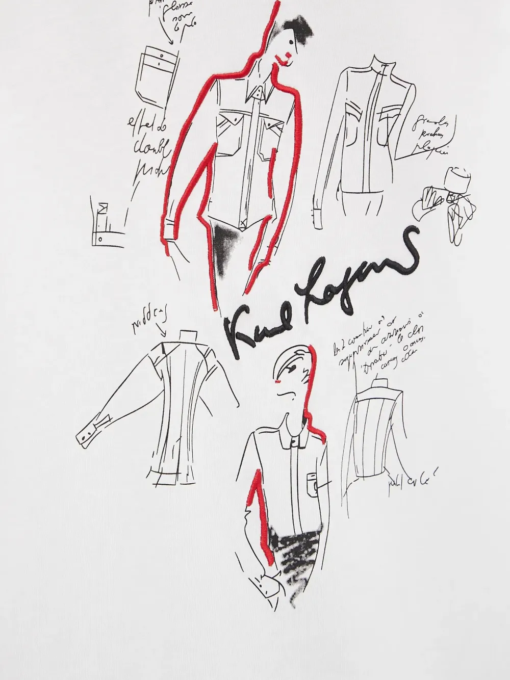 Karl Lagerfeld T-shirt met print Wit