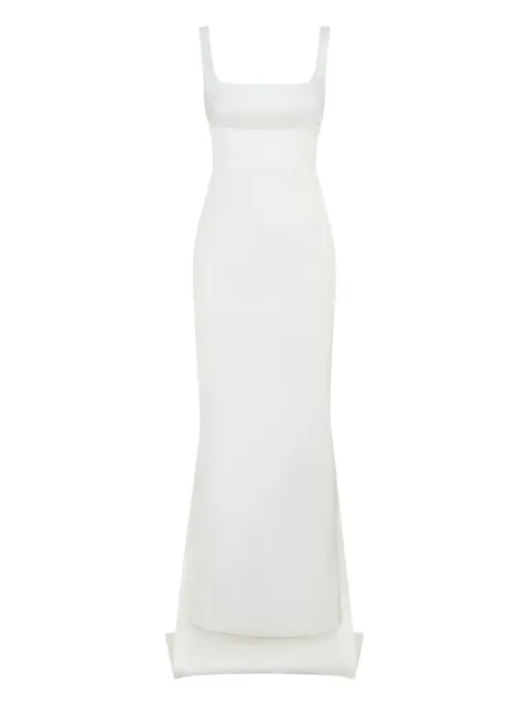Nicholas Emilia square-neck asymmetrical dress