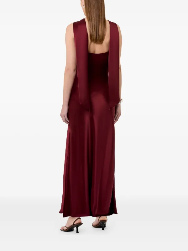 Nicholas Geneva cowl-neck Dress | Red | FARFETCH