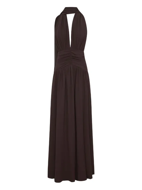 fitted lace wedding dress The Arla Dress in Black – Solace London main image 1