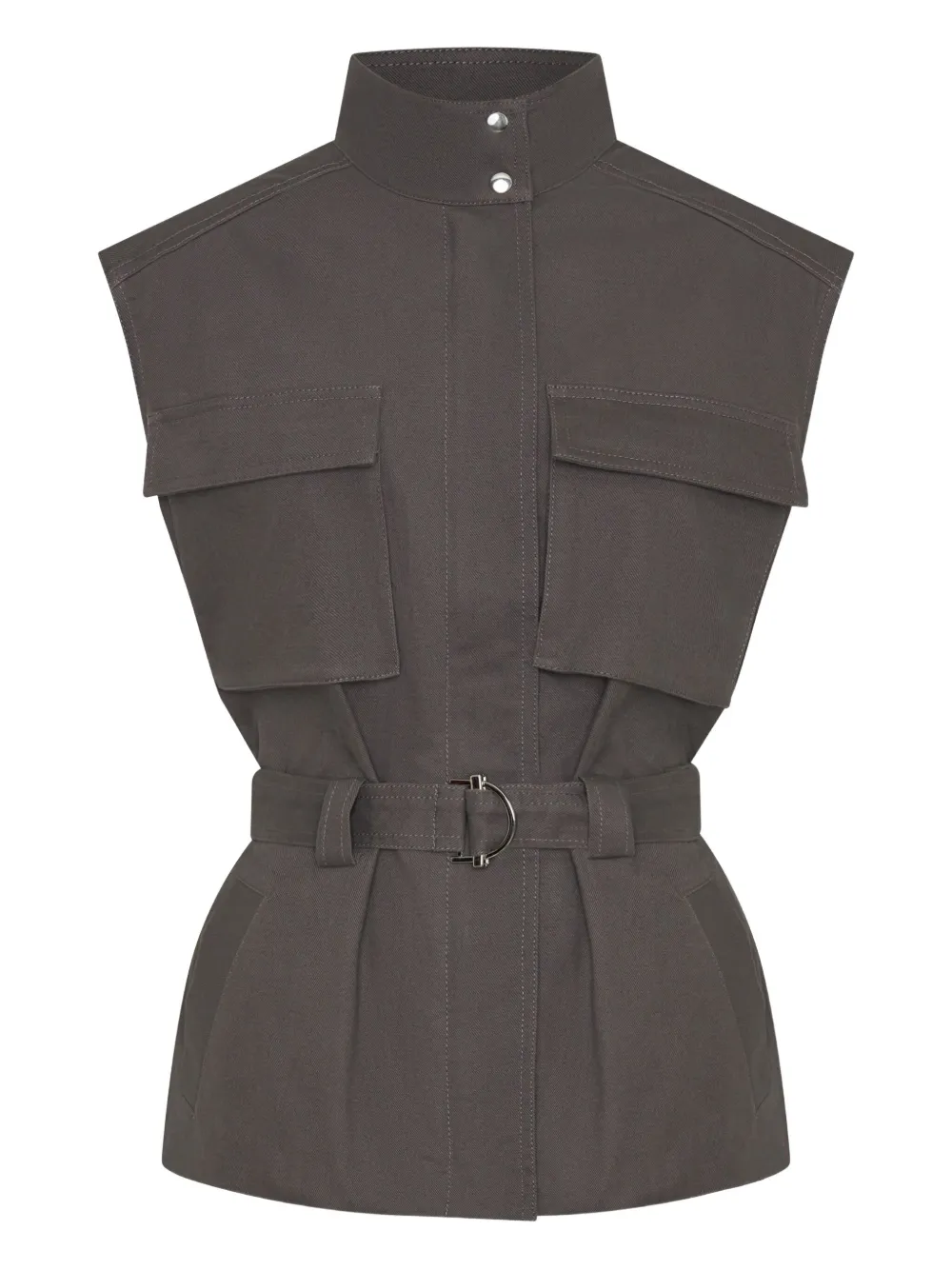 Danna belted cargo-pocket vest