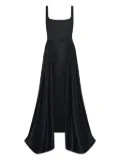 Nicholas square-neck midi dress - Black