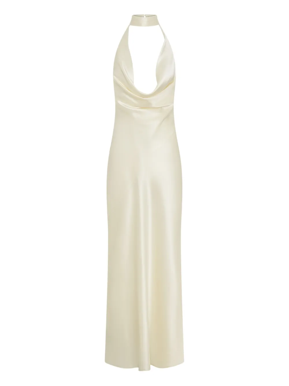 Nicholas Cowl-neck Maxi Dress In Neutral