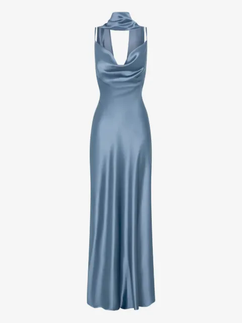 Nicholas cowl-neck maxi dress