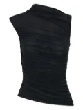 Nicholas Callie asymmetric draped top - Black
