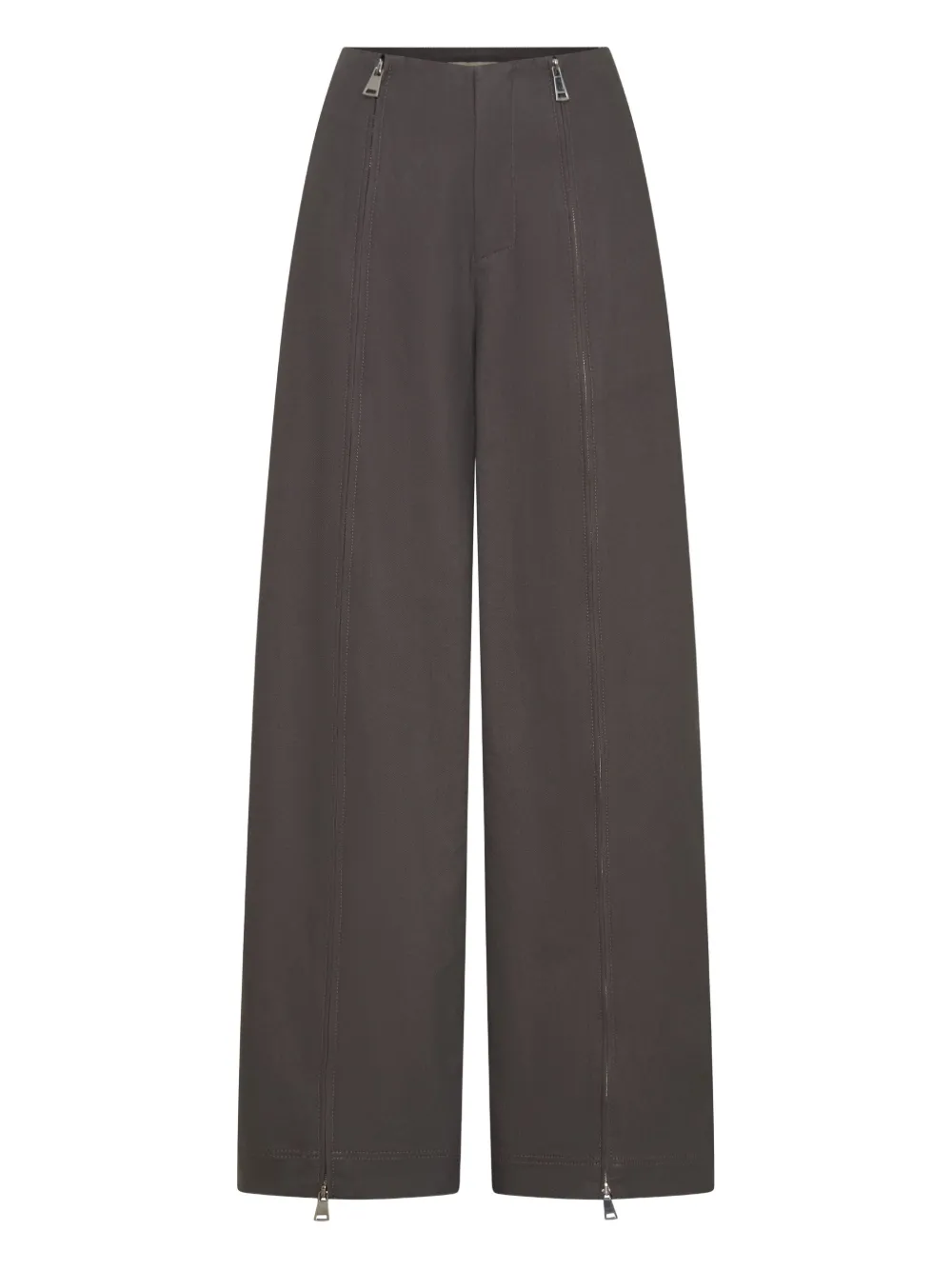 Amalia zip-detail trousers
