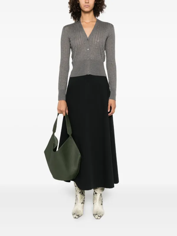 Max Mara デコラティブ カーディガン | グレー | FARFETCH JP