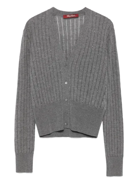 Max Mara ribbed embellished cardigan