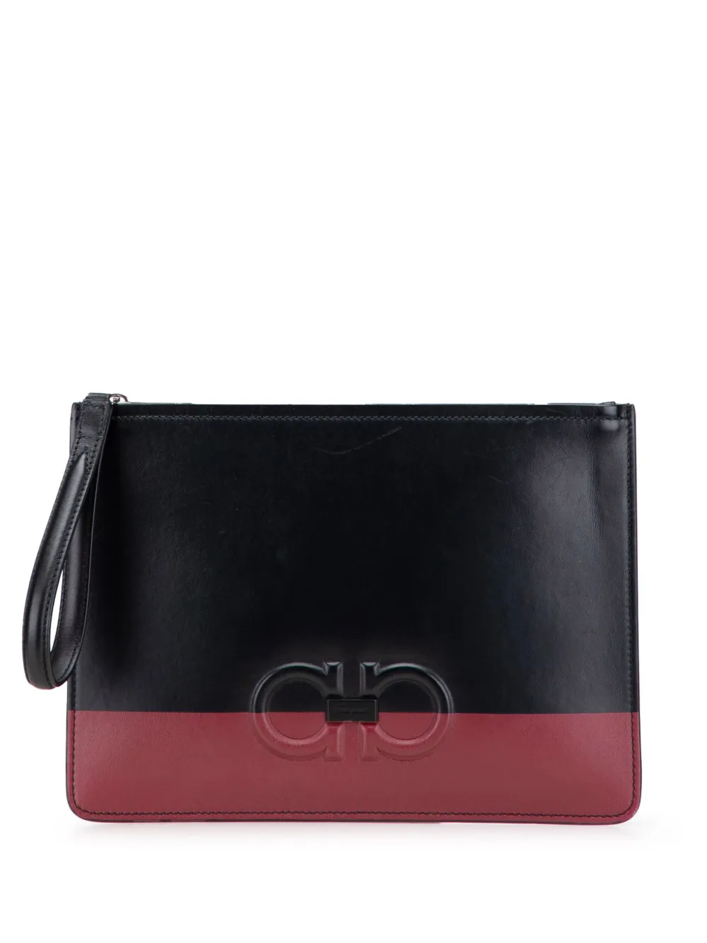 Ferragamo Pre-Owned 2010-2025 Leather Gancini clutch bag | Red | Image 1