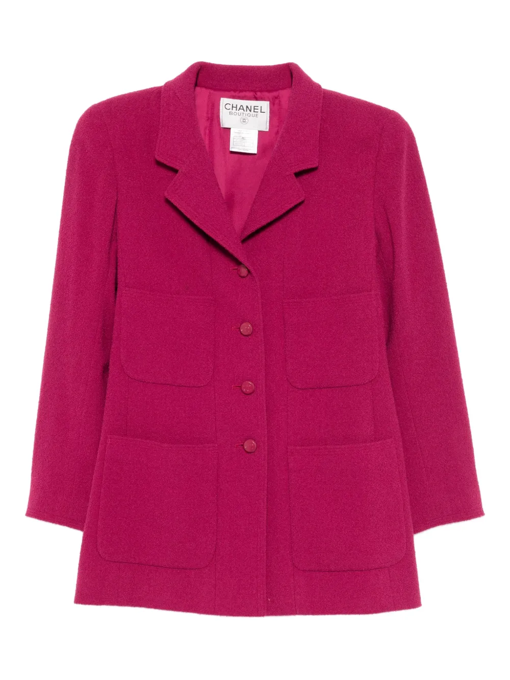 Pre-owned Chanel 1998 Single-breasted Jacket In Pink