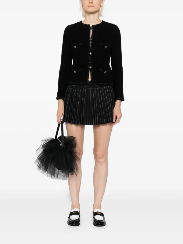 CHANEL Pre-Owned 2008 single-breasted Collarless Jacket | Black