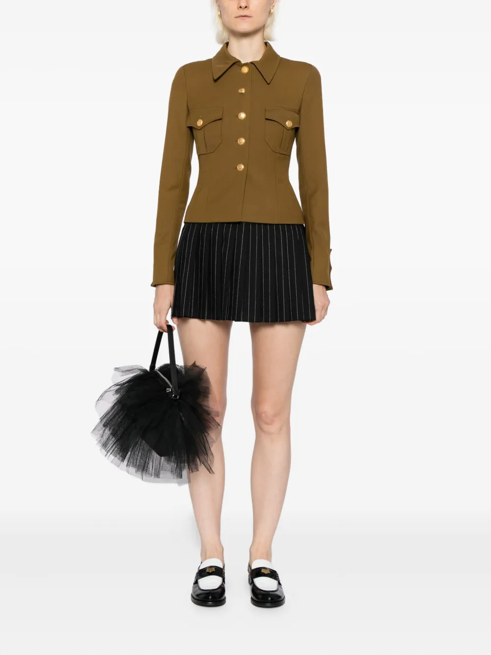 Pre-owned Chanel 1996 Single-breasted Jacket In Brown