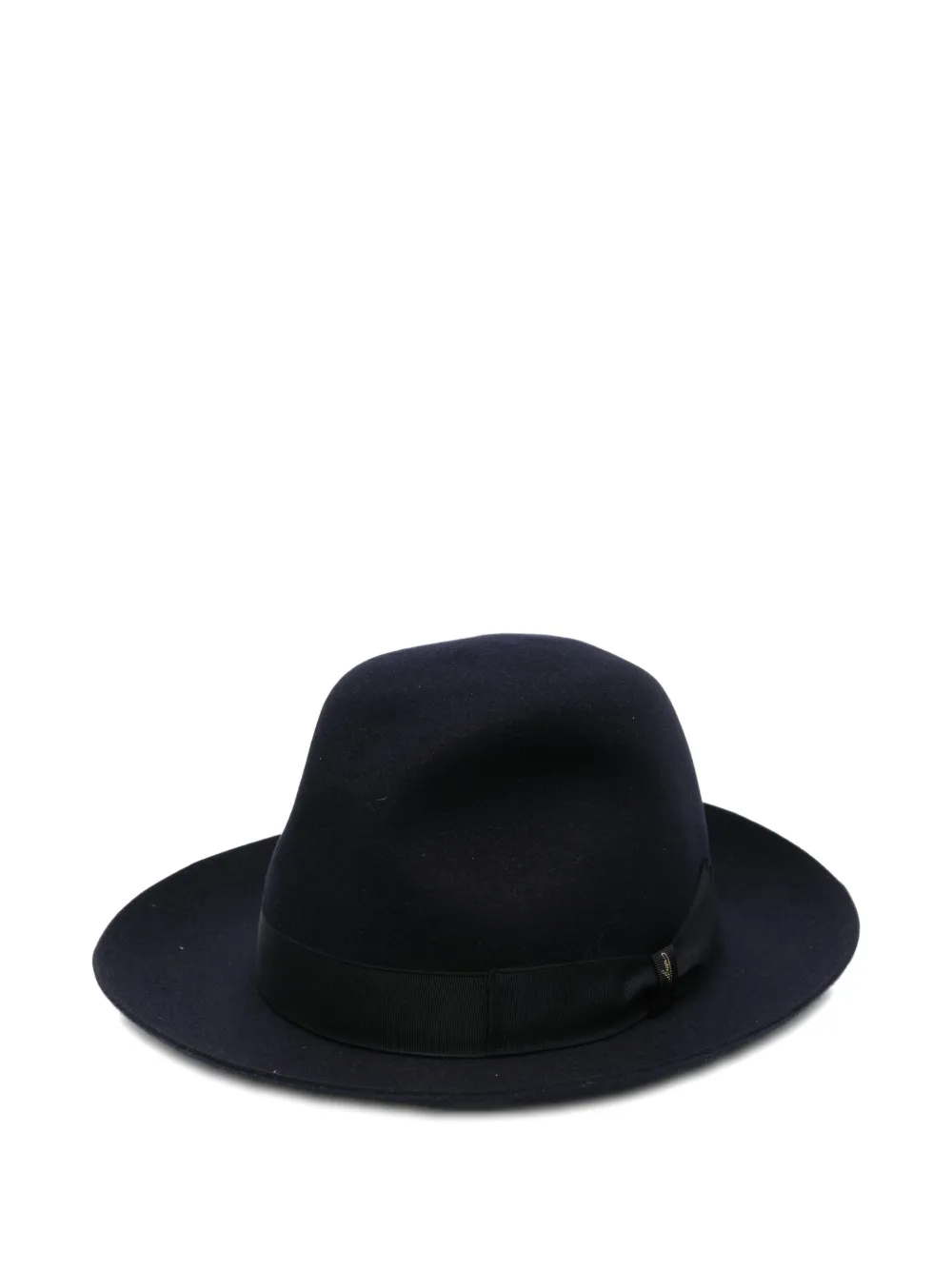 wide-brim ribbon hat