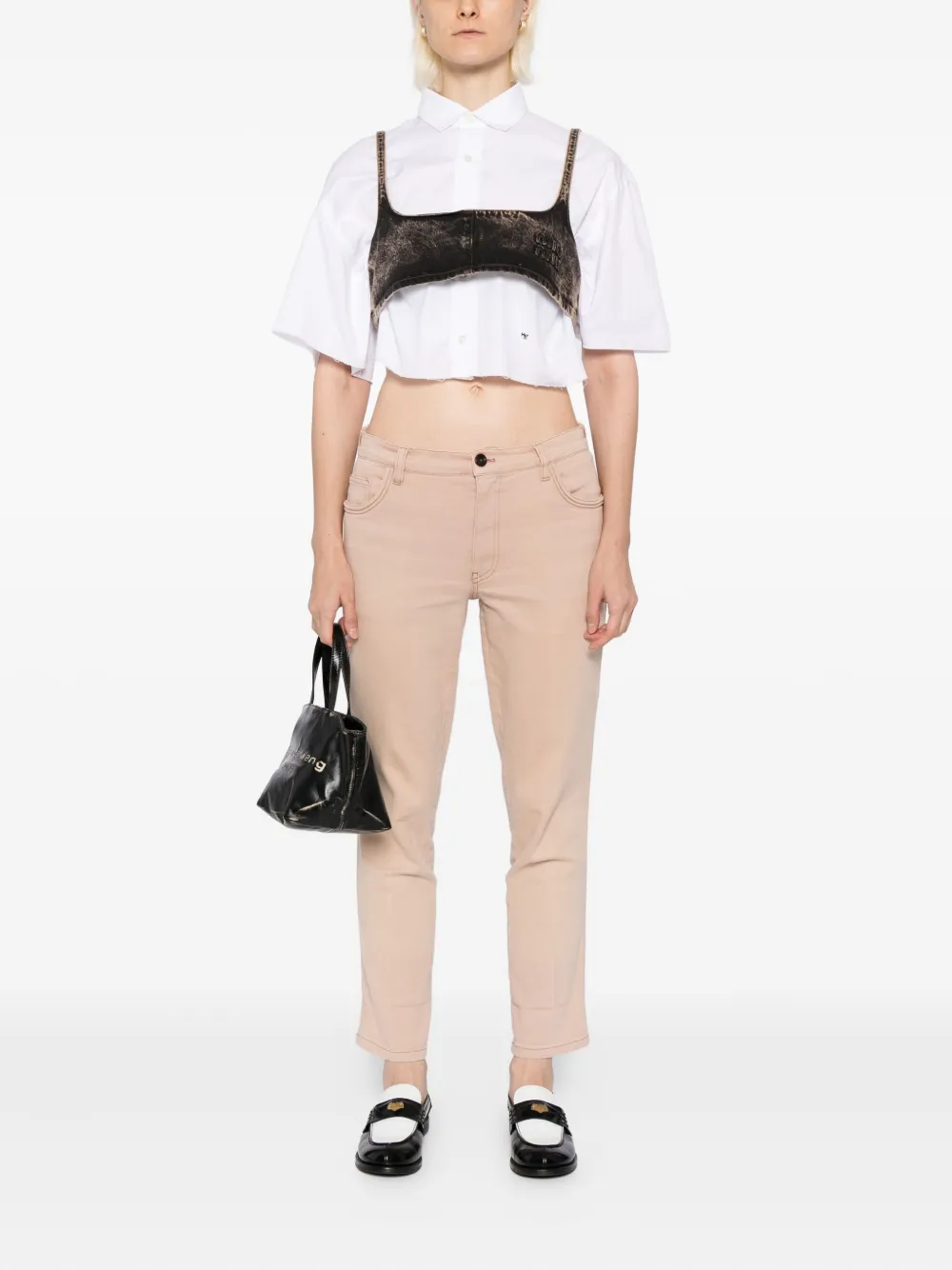 Miu Miu Pre-Owned 2017 lange broek - Beige