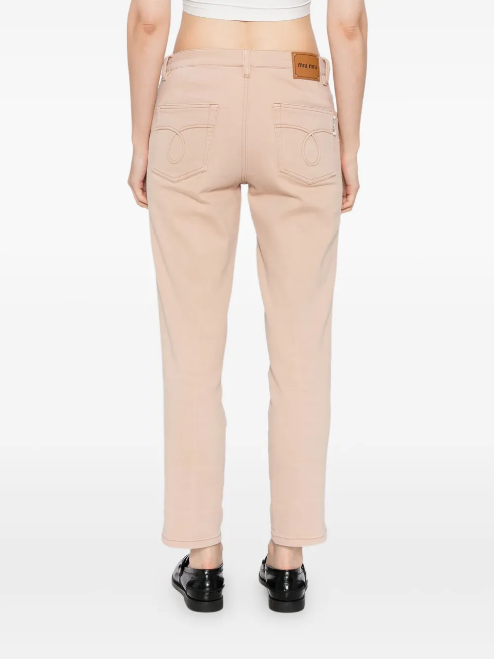 Pre-owned Miu Miu 2017 Long Trousers In Neutral