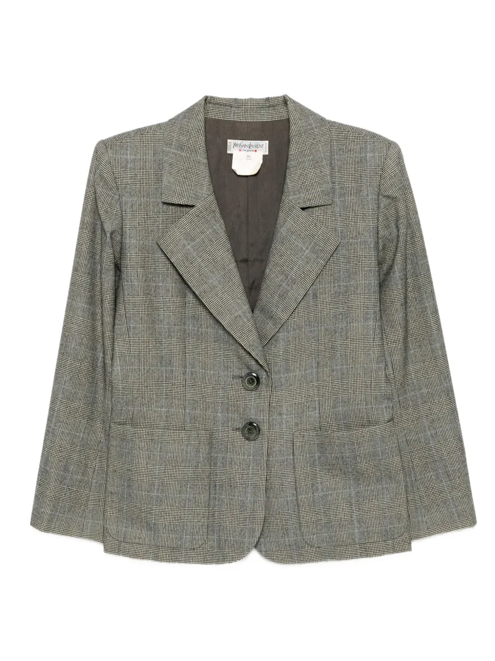 Saint Laurent Pre-Owned 1990-2000s single-breasted jacket | Grey | Image 1