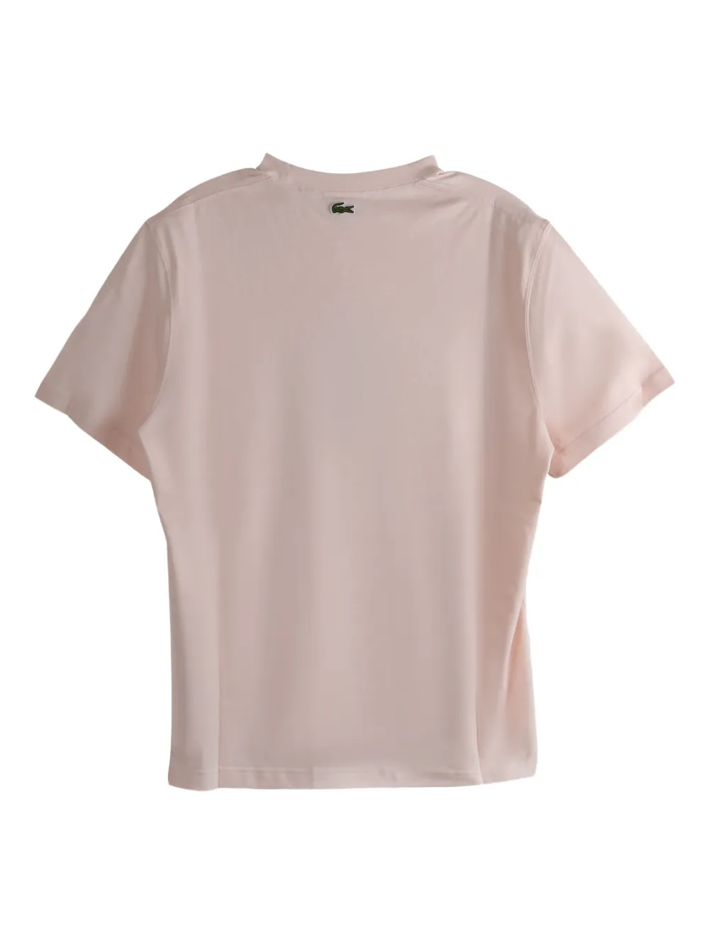 Lacoste logo-print cotton T-shirt Roze