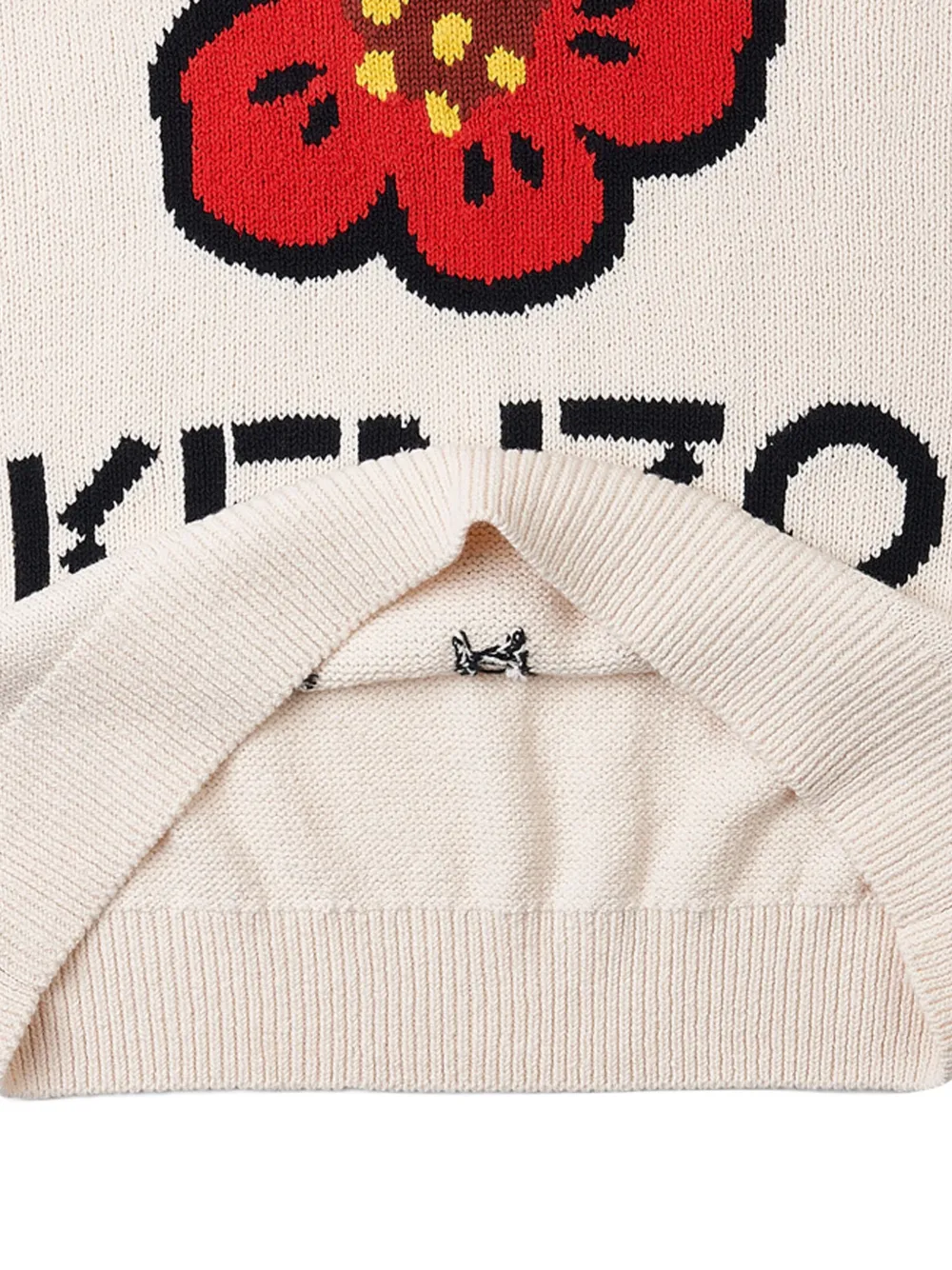 Kenzo Trui met logo-jacquard Wit