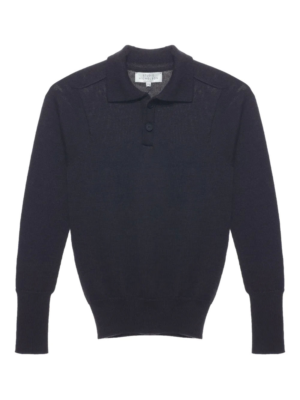 Studio Nicholson polo-neck wool jumper - ブラウン Studio Nicholson polo-neck wool jumper - ブラウン
