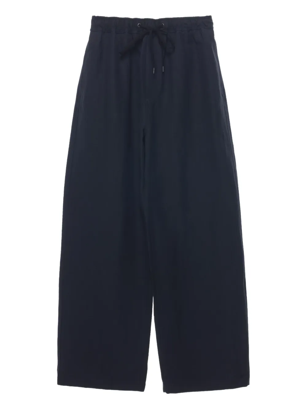 Studio Nicholson Broek van linnenblend met trekkoord Blauw
