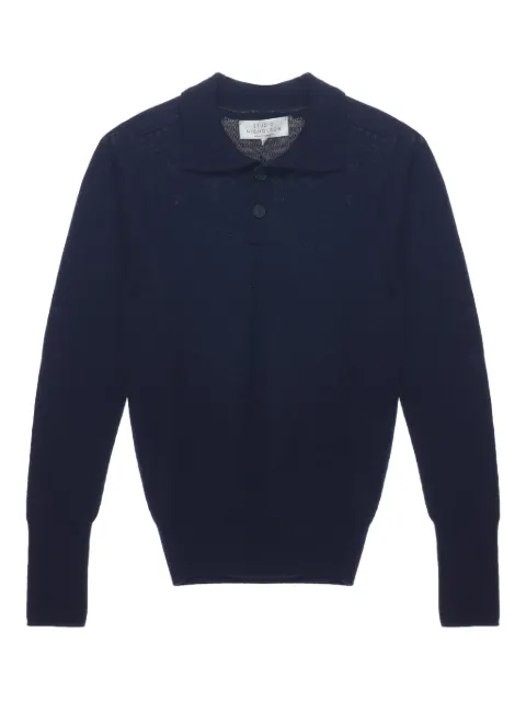 Studio Nicholson polo-neck wool polo shirt