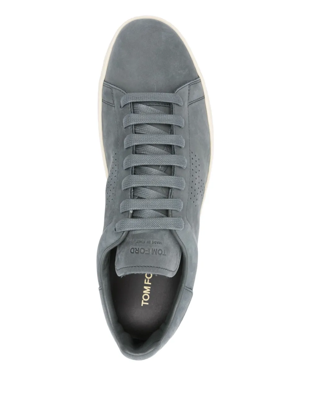 TOM FORD perforated suede sneakers Blue