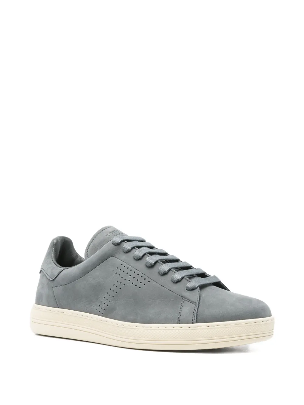 TOM FORD perforated suede sneakers Blue