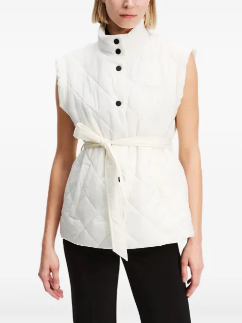 Karl Lagerfeld quilted belted vest