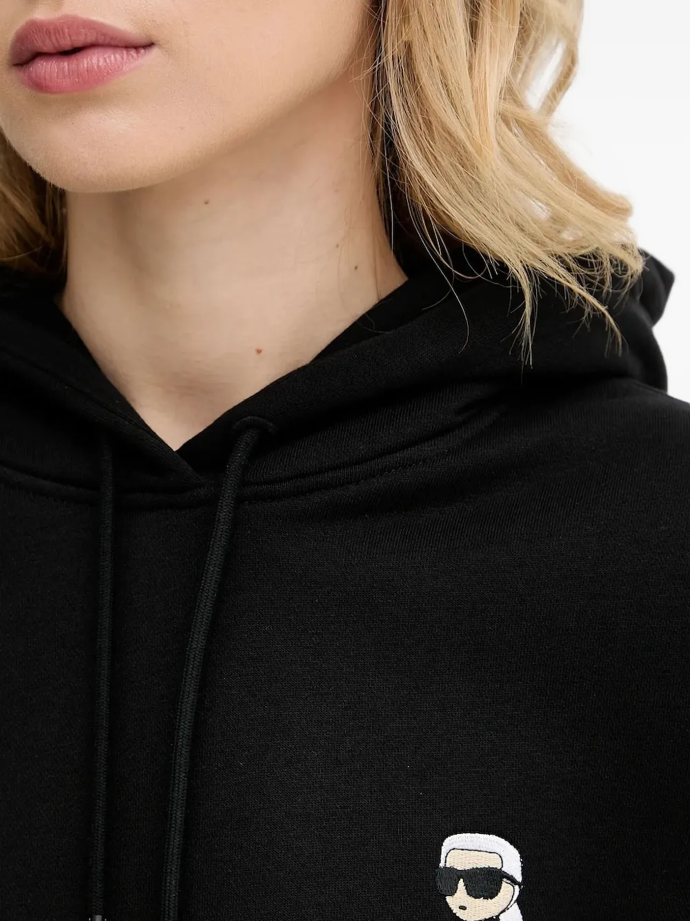 Karl Lagerfeld logo-detail hoodie Zwart