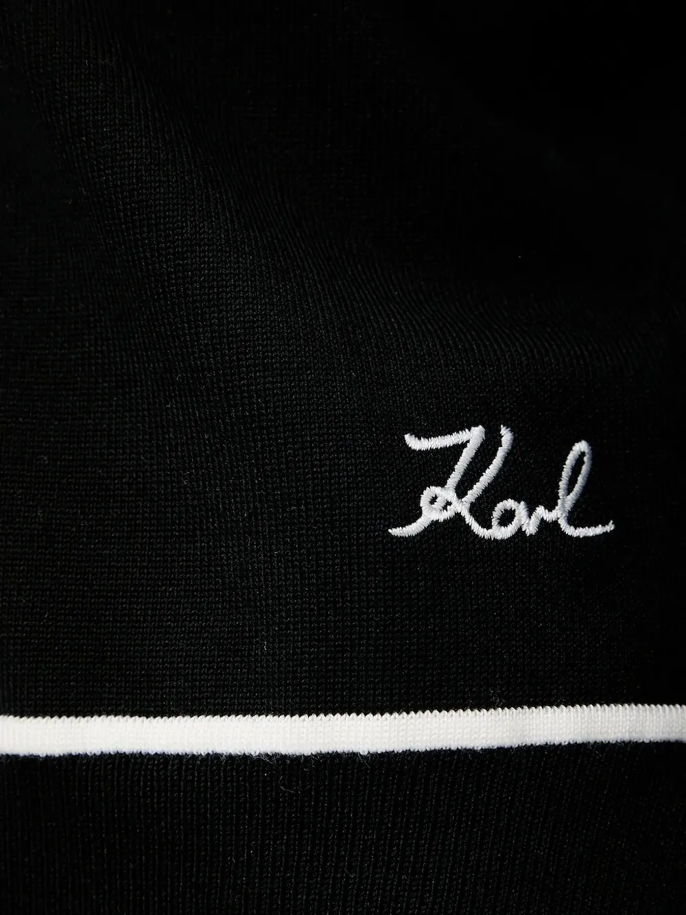 Karl Lagerfeld V-neck knitwear sweater Zwart