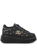 Karl Lagerfeld denim platform sneakers - Black