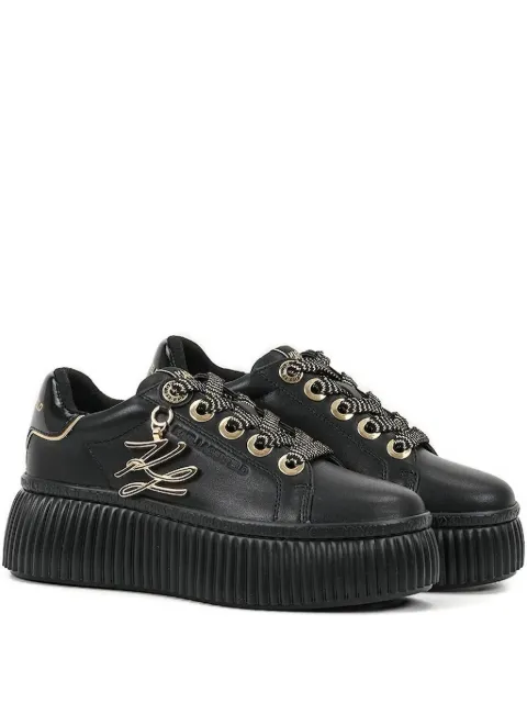Karl Lagerfeld IKON logo-plaque platform sneakers
