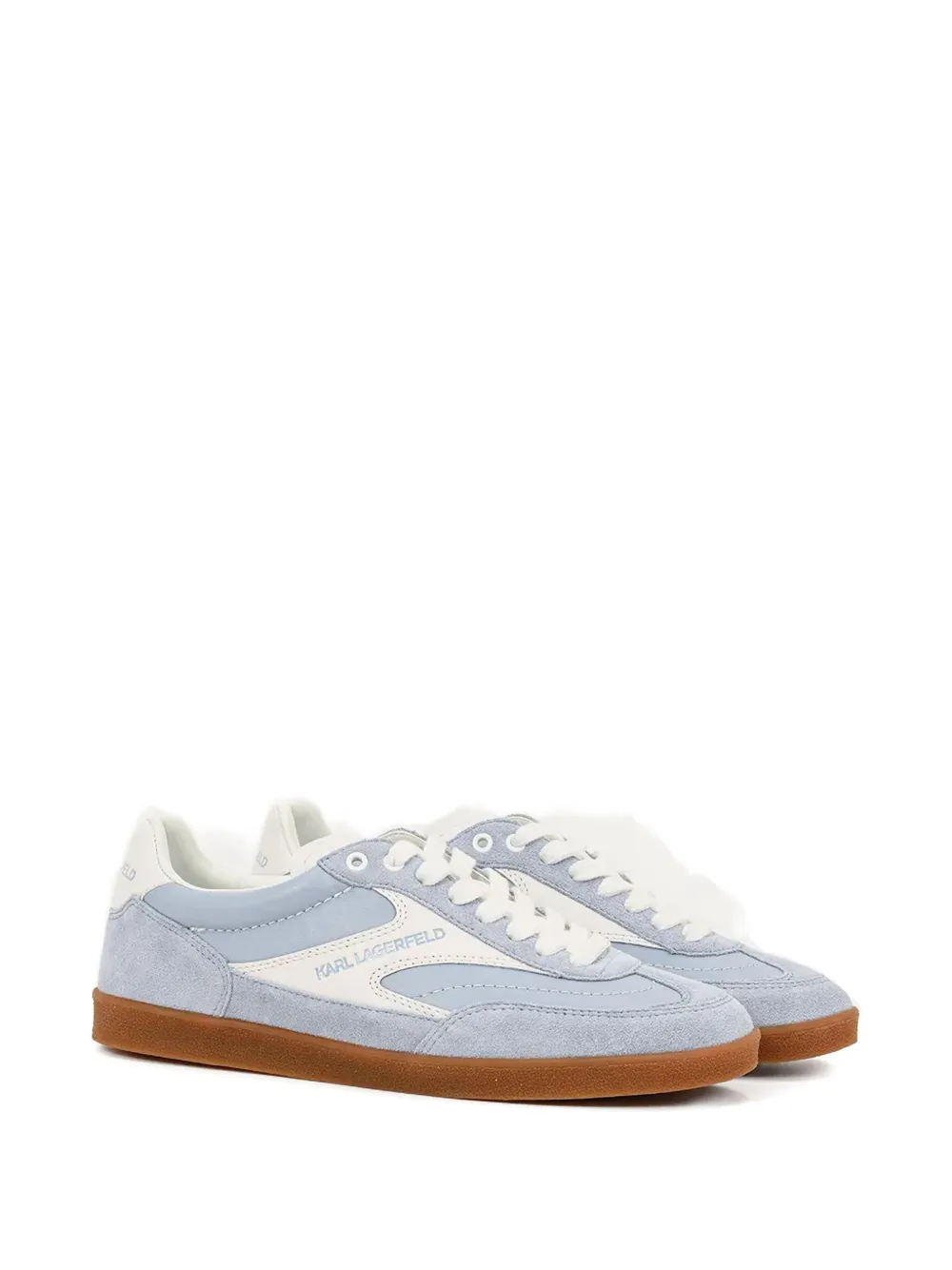 Karl Lagerfeld suede leather sneakers - Blauw